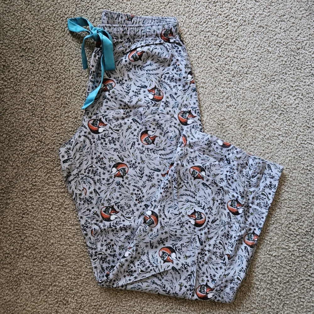 Sleep Chic Fox Flannel Pajama Pants - Picture 2 of 5